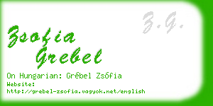 zsofia grebel business card