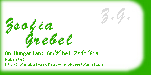 zsofia grebel business card